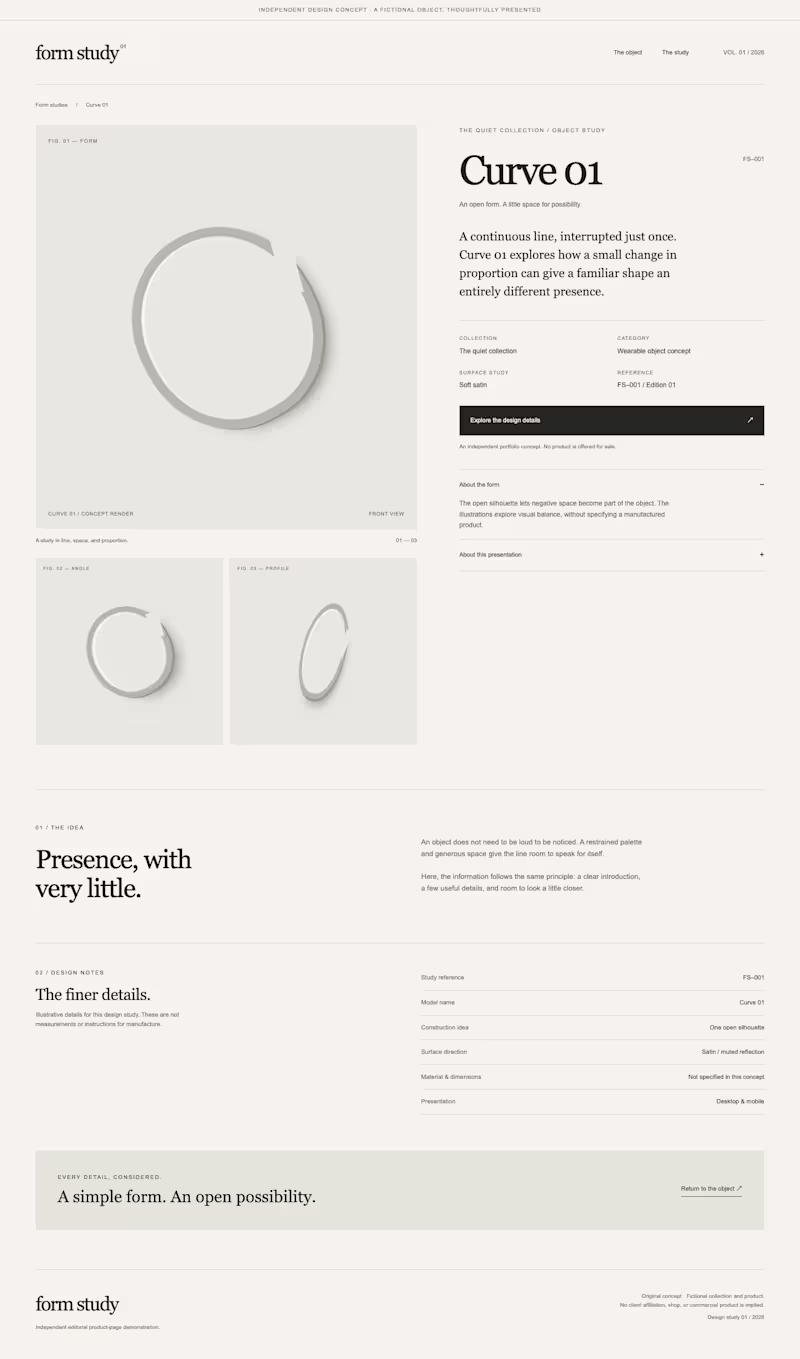 Cover image for Form Study — Responsive Product
