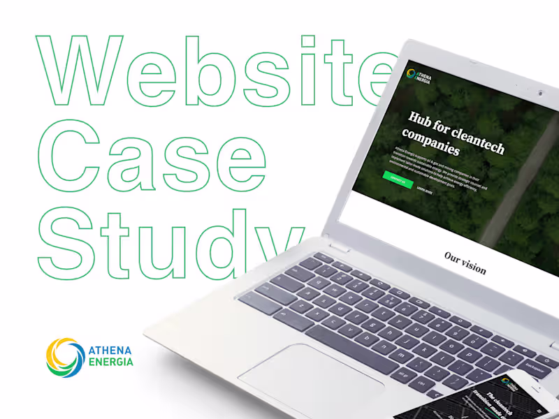 Cover image for Web Design and Development of Athena Energia's website