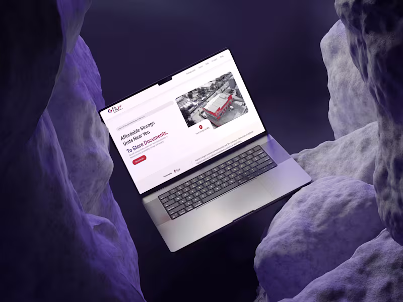 Cover image for Website design for Fluxself storage Logistics"