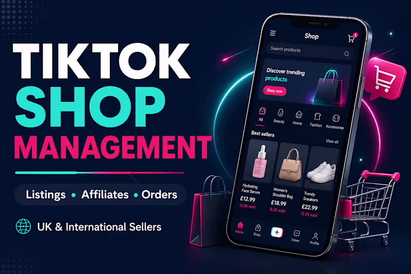Cover image for TikTok Shop Management — Listings, Affiliates & Orders