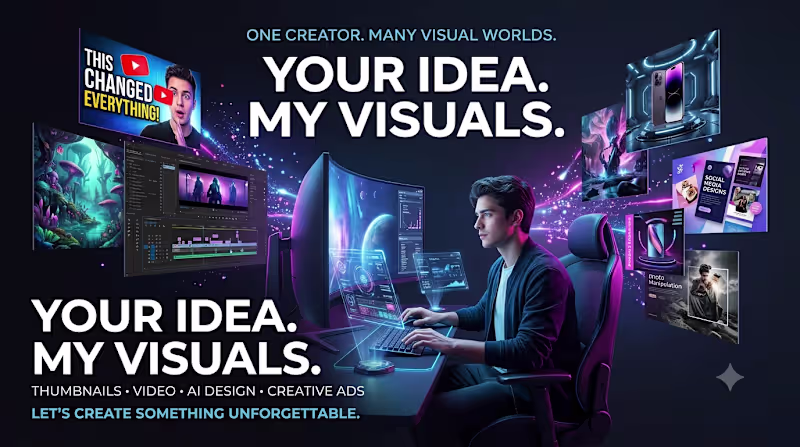 Cover image for I will create scroll-stopping YouTube thumbnails that get attent