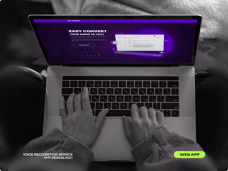 Cover image for Voice Recognition Tool, Web Application