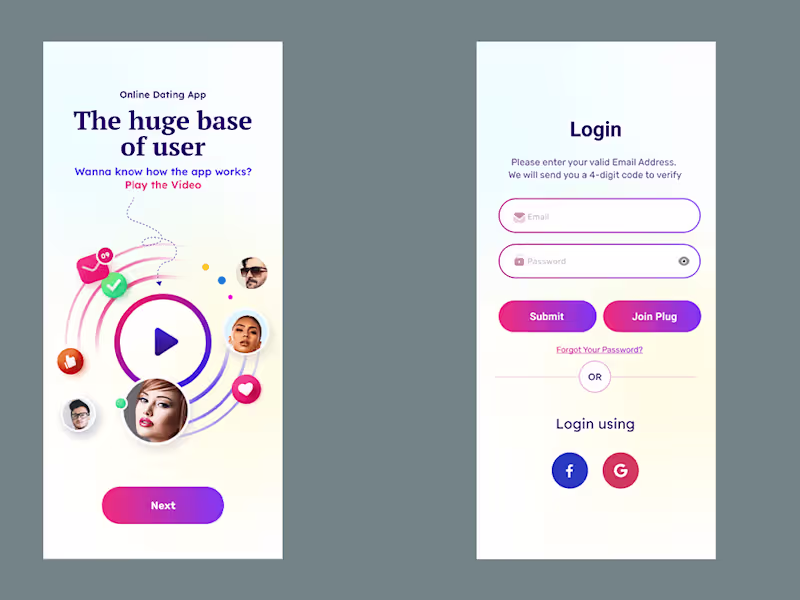 Cover image for Gradmeet Dating Mobile App