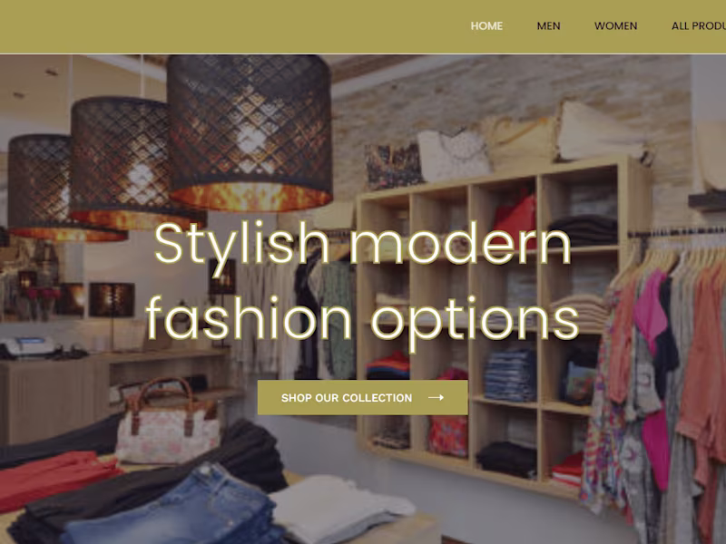 Cover image for Sovereign-ives Fashion Store Website