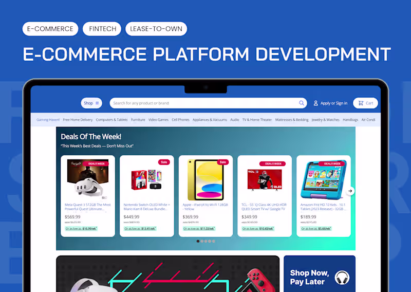Cover image for E-commerce Platform Development