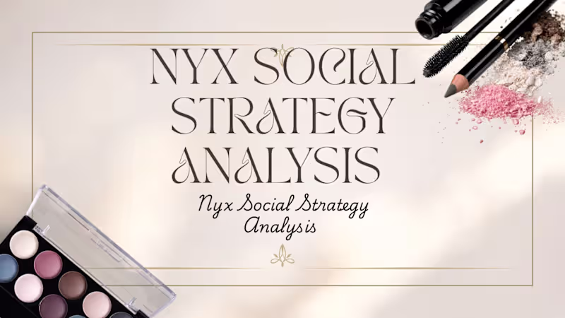 Cover image for NYX Professional Makeup: Social Strategy