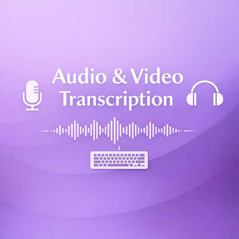 Cover image for Accurate Audio & Video Transcription