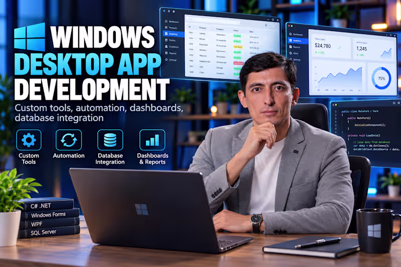 Cover image for Custom Windows Desktop Application Development