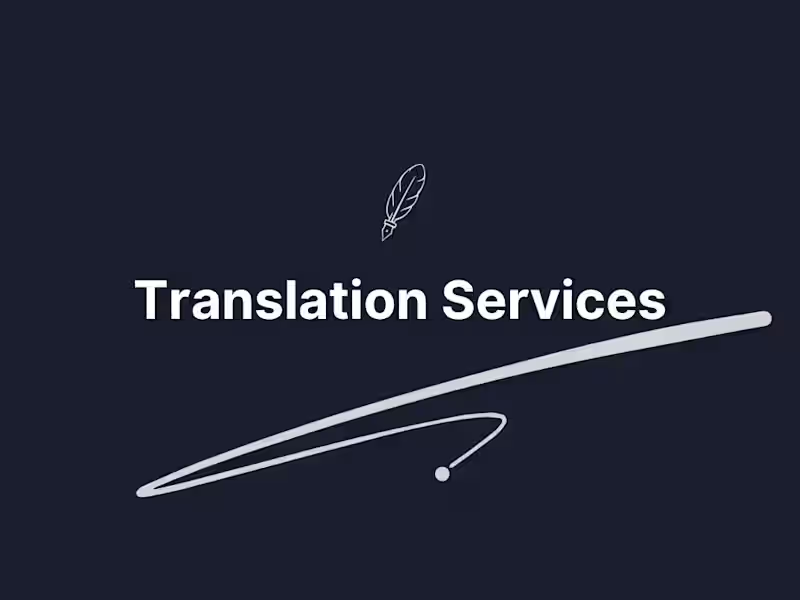 Cover image for Translation (English/Indonesian/Mandarin)