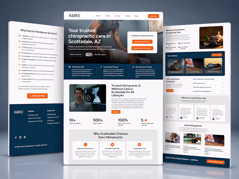 Cover image for Chiropractic Webflow Website Design