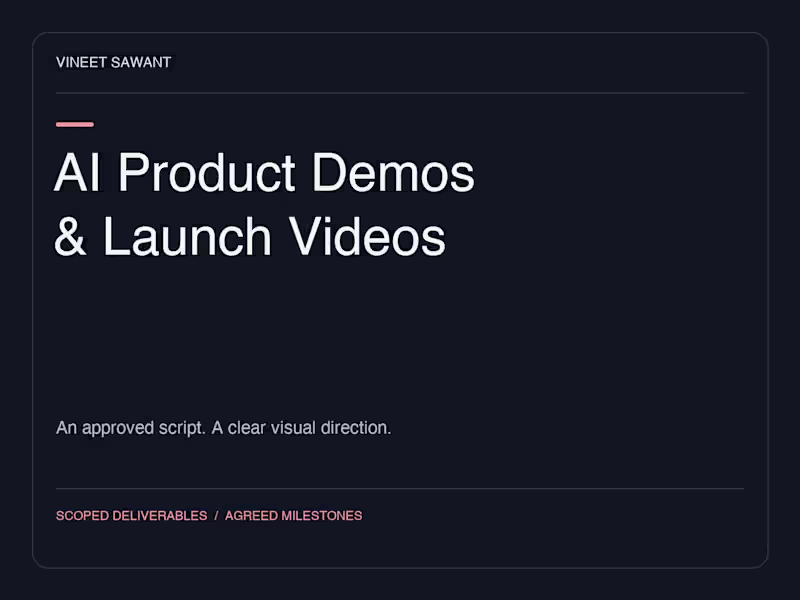 Cover image for AI Product Demo & Launch Video