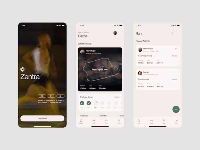 Cover image for a fitness app built around