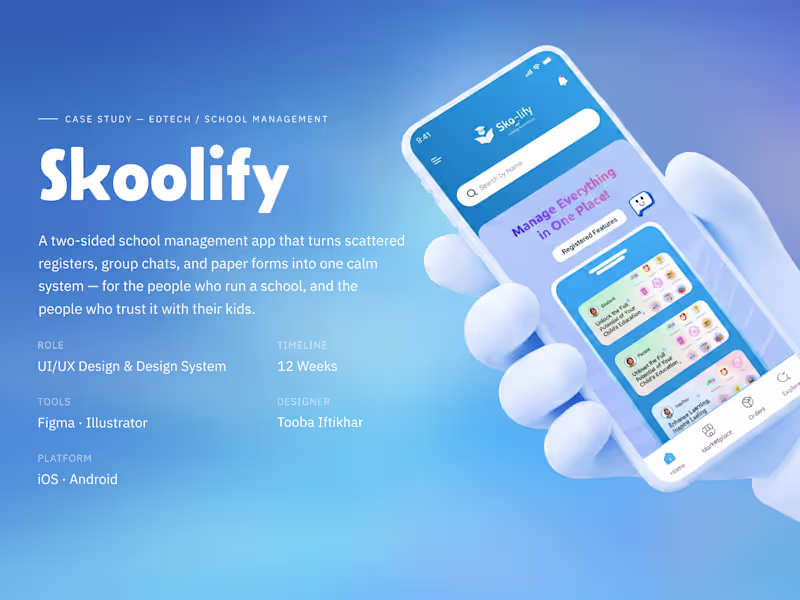 Cover image for Mobile School Management App | UI/UX Case Study