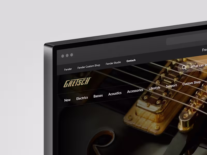 Cover image for Gretsch Guitars Redesign