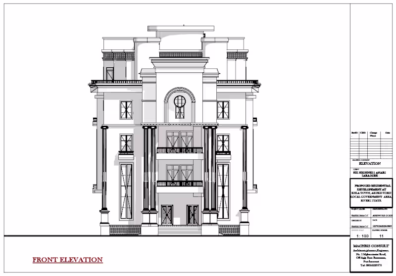 Cover image for :A PROPOSED PALACE FOR HIS