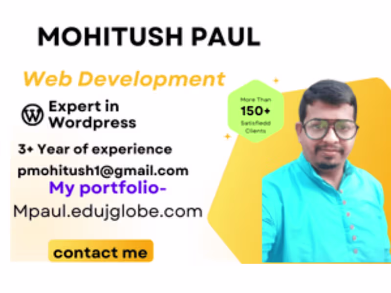 Cover image for I will design responsive and wordpress website or landing page