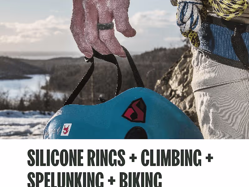 Cover image for Silicone Rings + Climbing + Spelunking + Biking