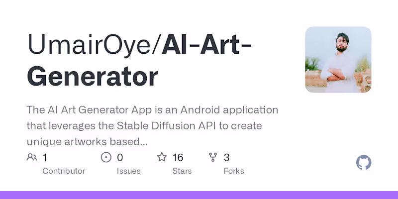 Cover image for AI Art Generator App