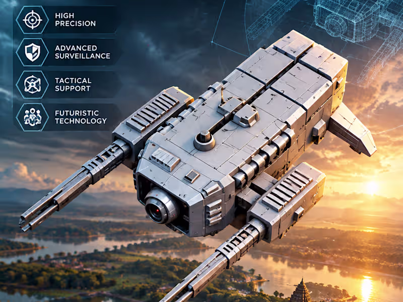 Cover image for Sci-Fi Reconnaissance Drone — 3D