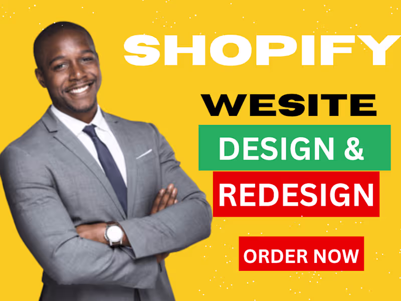 Cover image for You will get Shopify Website Design and Shopify Store Redesign