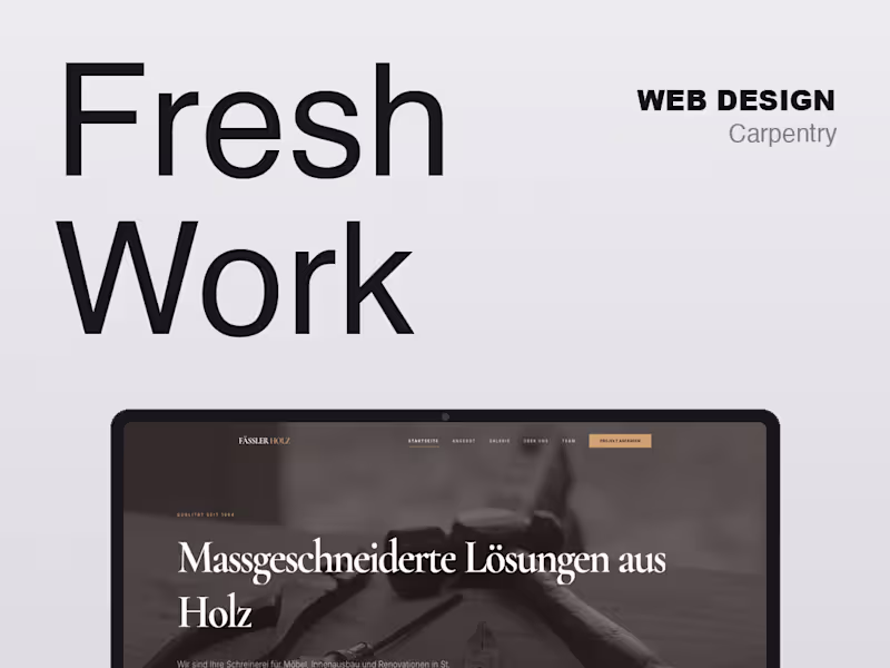 Cover image for Case Study — Holzwerkstatt Stephan