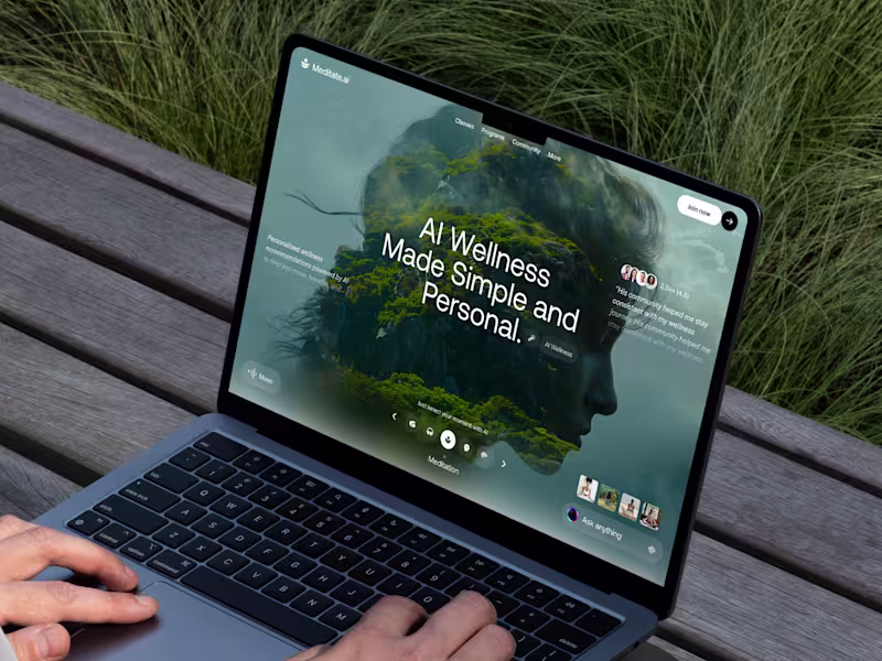 Cover image for AI-Powered Wellness Website — Personalized