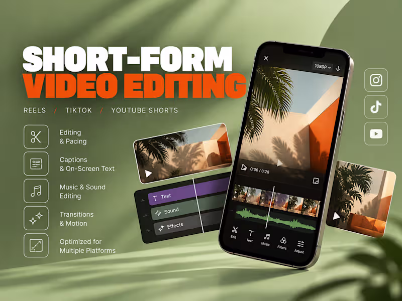 Cover image for Short-Form Video Editing for Social Media