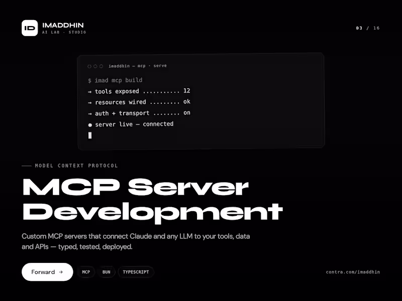 Cover image for MCP Server Development