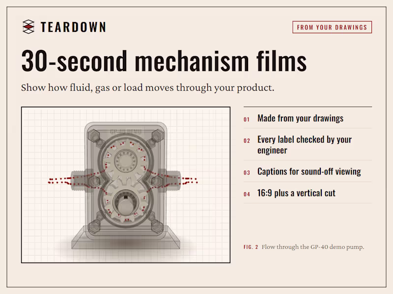 Cover image for 30 second mechanism animation of your product