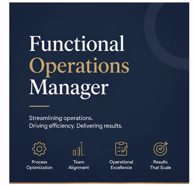 Cover image for Fractional Operations Manager — Monthly Retainer