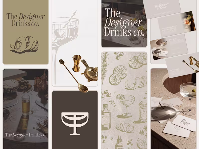 Cover image for Premium Brand Identity Design for The Designer Drinks Co.