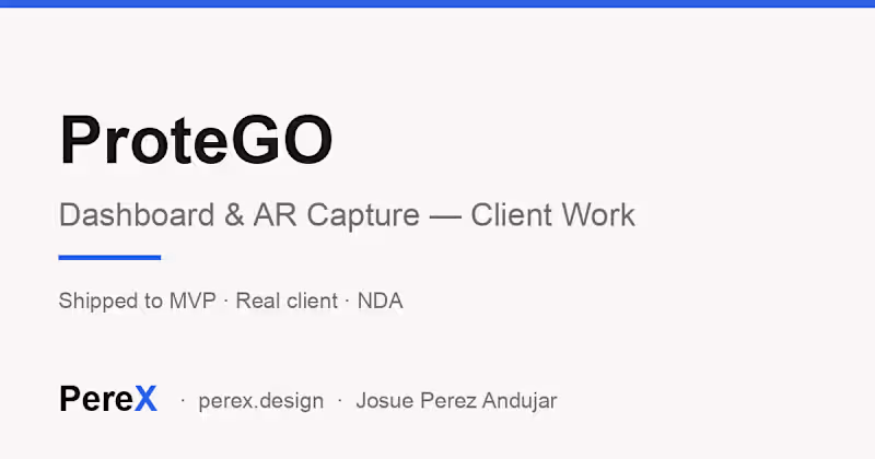 Cover image for ProteGO — Product UX for a Citizen-Science Platform
