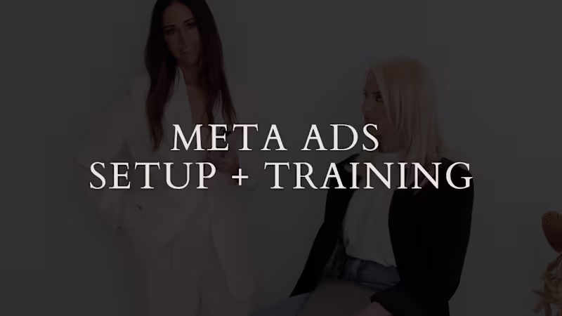 Cover image for Meta Ads Single Day Intensive (Set-up and Training)