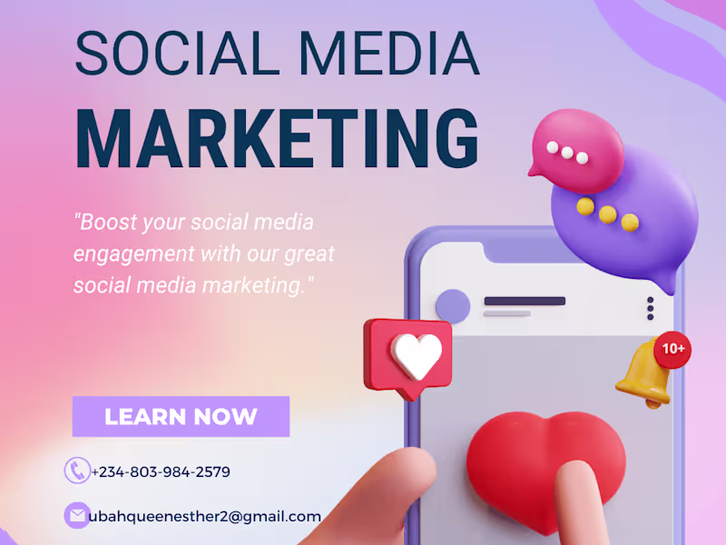 Cover image for Results-Driven Social Media Marketer|More engagement, more sales