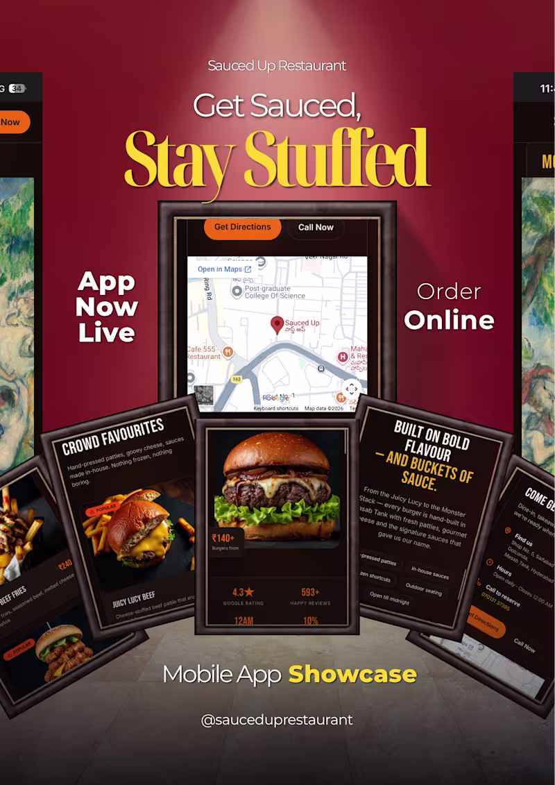 Cover image for Overview
A visually engaging burger brand