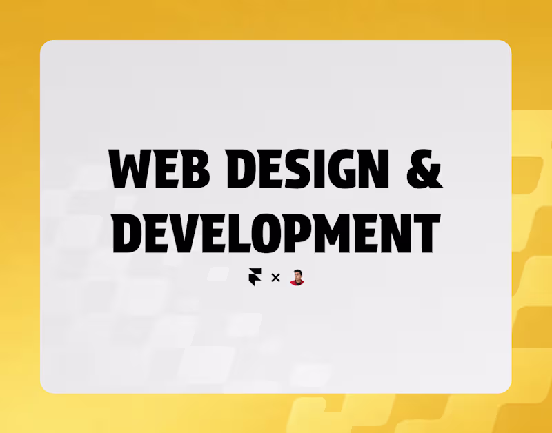 Cover image for Full Website Design & Development