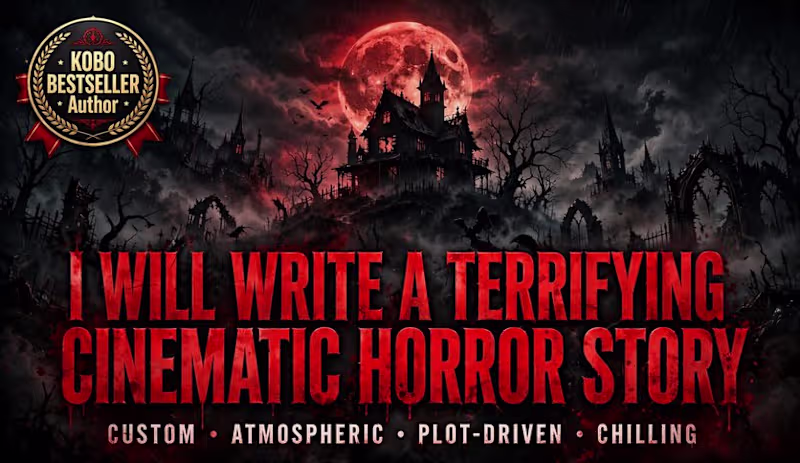 Cover image for I will ghostwrite horror vampire novel ghostwriter gothic fictio