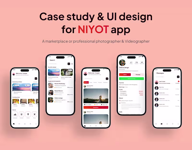Cover image for Case study and UI Design for Niyot app