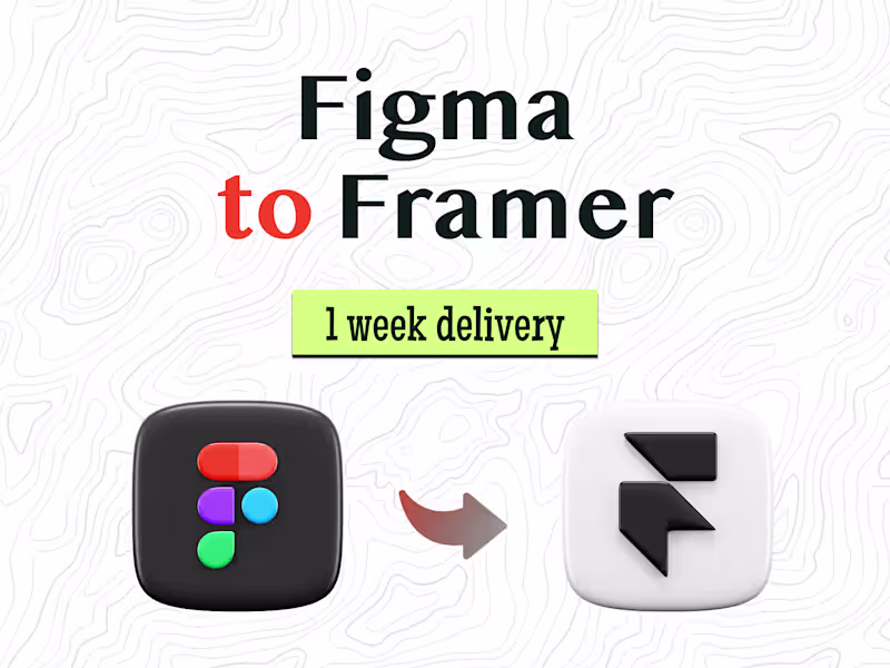 Cover image for Figma to Framer – From Design to Live Website