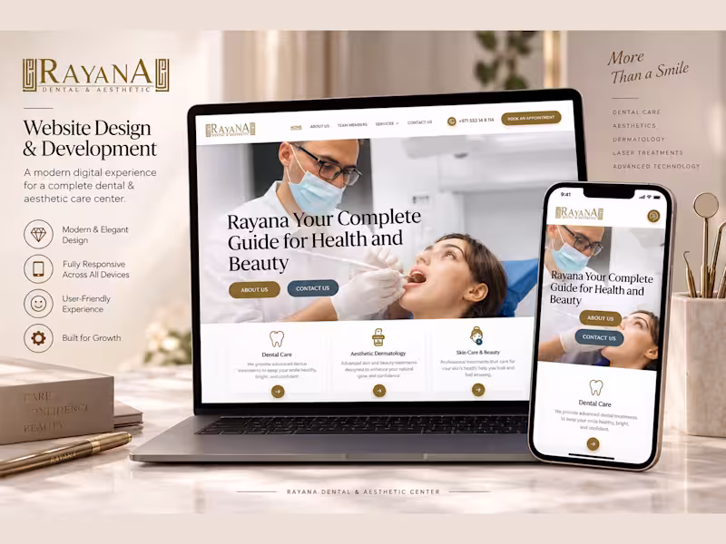 Cover image for Rayana Dental & Aesthetic Center — Website Design & Development