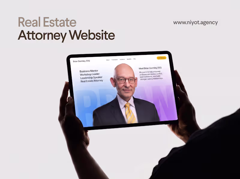Cover image for Real Estate Attorney Website Design