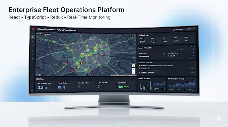 Cover image for Enterprise Fleet Operations Dashboard | React, TypeScript 