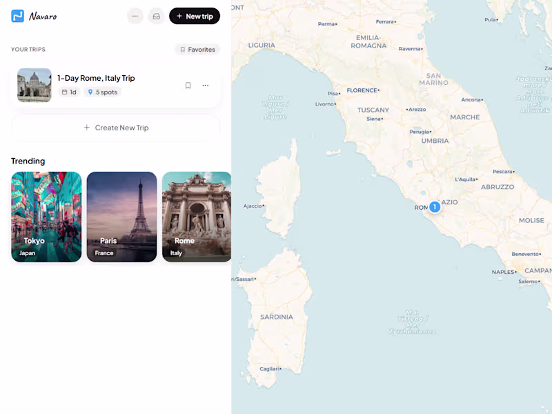 Cover image for Navaro — AI Trip Planner
