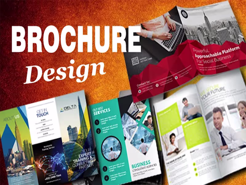 Cover image for  Professional bi-fold, tri-fold Brochure Design