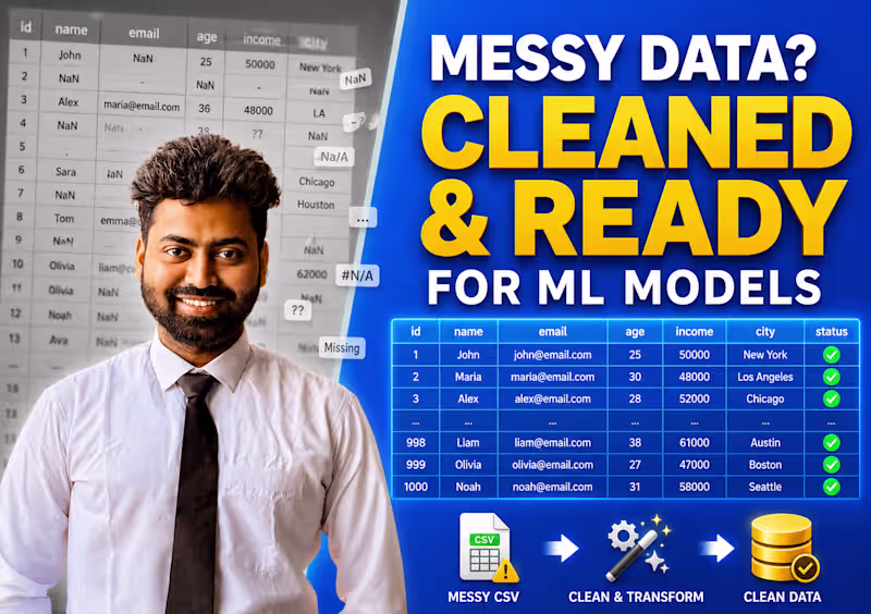 Cover image for Complete data cleaning, preprocessing and insightful EDA reports