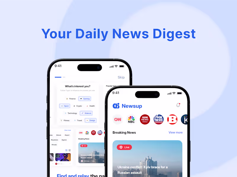 Cover image for Newsup: AI News App 