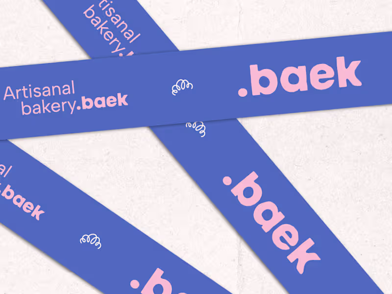 Cover image for Baek | Korean Bakery Branding & Collateral Designs