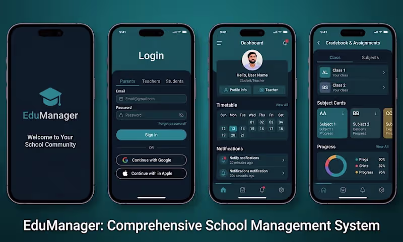 Cover image for EduManager is a modern, user-friendly