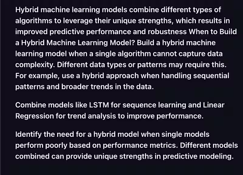 Cover image for Hybrid machine learning models combine