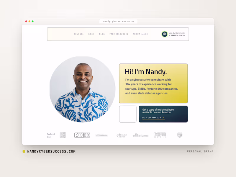 Cover image for Nandy Cyber Success — Personal Brand